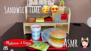 ASMR | Sandwich Time  | Unboxing Melissa & Doug Toy