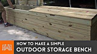 Outdoor Storage Bench // Woodworking How To | I Like To Make Stuff