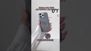 Cat Fur Ball Charm PU Leather Phone Case