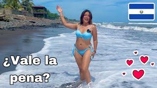 Mis VACACIONES en EL SALVADOR  BAÑÁNDOME en PLAYA EL COCAL FIESTAS AGOSTINAS | VIDEO 4K | Celinaz