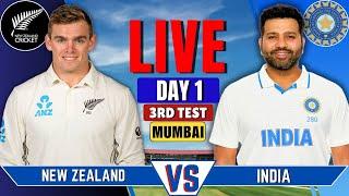 India vs New Zealand, 3rd Test, Day 1 | IND vs NZ Live Match | Live Cricket Match Today | Session 2