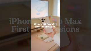 My iPhone 16 Pro Max First Impressions  Desert Titanium #iphone16promax #iphone #tech