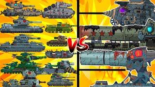 Mega Tanks vs. ULTRA BOSS - Cartoons about tanks / COMPILATION