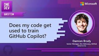 Does my code get used to train GitHub Copilot?