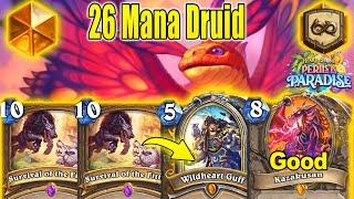 NEW 26 Mana Druid 7.0 Deck Is CRAZY Strong To Play Every Day At Perils in Paradise | Hearthstone