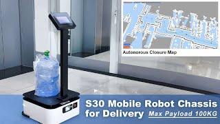 Autonomous S30 Robot Chassis | High Load Capacity & Auto Docking