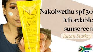 The scoop on Nakolwethu SPF30 sunscreen