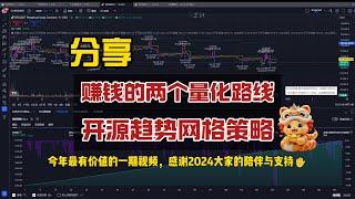 【24年最有价值的一期视频】聊聊高频接针跟截面套利，并开源趋势网格策略，感谢2024大家的陪伴与支持