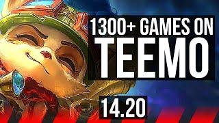 TEEMO vs SETT (TOP) | 1300+ games | EUW Diamond | 14.20