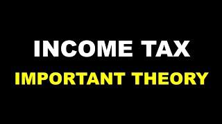 INCOME TAX | BCOM | BBA | IMPORTANT THEORY | EASY TOPICS | CALICUT