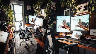 My 2023 Dark Aesthetic Home Office | Part 1: Desk Setup Tour