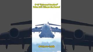 C-17 ‘Universal Overlord’ Takes Off: Witness the Power! #shorts #viralvideo #aviation #viralshort