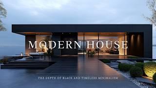 Modern House Design Vision: The Depth of Black and Timeless Minimalism