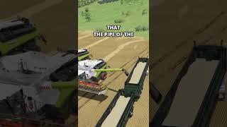 SEE HOW TO TRANSFER THE GRAIN BETWEEN COMBINES!