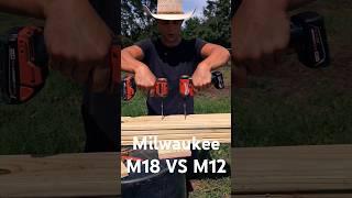 Milwaukee M18 VS M12 Which One Will Win? #milwaukee #milwaukeetool #m12 #m18 #cowboys