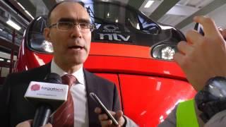 Nuovo pendolino della Ntv presentato all'Alstom di Savigliano