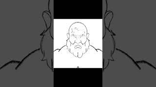 How to draw Kratos from God of war #shorts #art