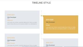 How To Make Responsive Timeline Design With HTML5 And CSS3 | Website Tutorial