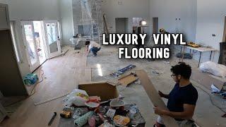 Installing Luxury Vinyl Plank Flooring on a 2,400sqft Barndominium