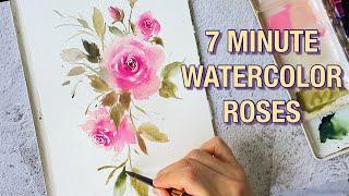 Loose & Dreamy Watercolor Roses