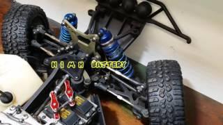 SERVO TEST  Nihm VS LIPO  speed/strength     (losi 5ive-t)