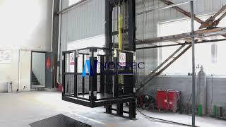 Small hydraulic wall mounted cargo lift from Nostec