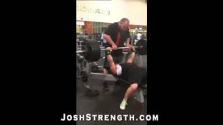 David Isenberg, 445 x 2 Raw Bench Press at 181 BW