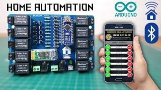 Arduino Bluetooth Home Automation |10 Devices | PCB