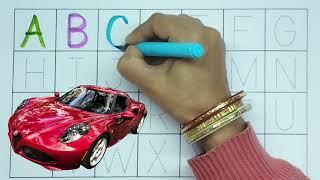 ABC ABCD A For Apple B for Ball Elements - English Alphabet for Kids - Preschool Kids TV