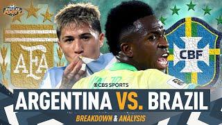 Brazil BATTERED 4-1 in RIVALRY MATCH | Messi-less MASTERCLASS by Argentina | World Cup Qualifiers 