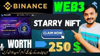 Binance Web3 Starrynift Airdrop Worth 250$ Claim Now