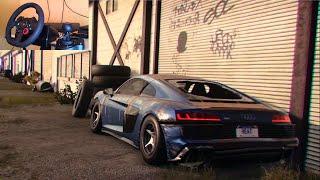 Rebuilding a AUDI R8 V10 Performance - NFS HEAT - LOGITECH G29 Gameplay