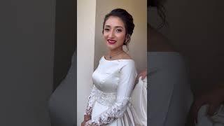 christian wedding bridal look#big day# laxmi saneesh makeup artist#forever#makeup#gown#styling