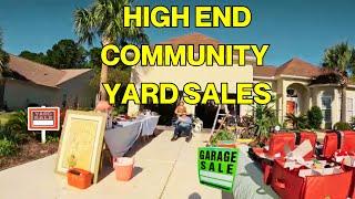 Millionaire Community Yard Sale Finds! High End Garage Sales