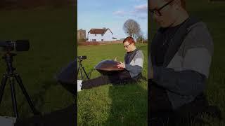 Handpan jam in nature with my E Amara  #handpanmusic