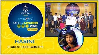 Meritorious Students of Media Families Receive Scholarships | Hasini | Media Awards 2023