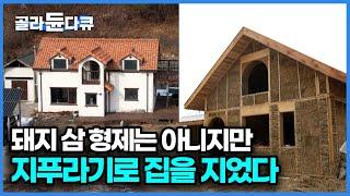 지푸라기가 적정 습도를 조절해서 집 안이 건조할 날도, 습한 날도 없다! 최대 난방비 45,000원 환경 생각한 스트로베일 하우스｜건축탐구 집｜#골라듄다큐