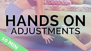 Hands on Yoga Adjustments for Yoga Teachers - Child's Pose Yoga Adjustment & More (10-min)