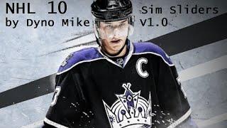 Dyno Mike's NHL 10 Custom Sim Sliders V1.0 (FULL GAME - GAMEPLAY)