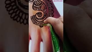 Simple mehandi design || Henna tutorial || Beautiful design || Ayesha's Mehandi Art 2022