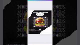 Canva Design | Landing page | Front page #canva #design #animation #burger #interview #project #new