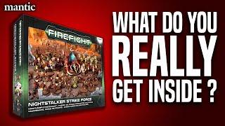 What do you REALLY get inside a NIGHTSTALKER STRIKE FORCE box for Firefight by Mantic Games