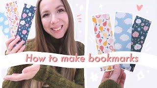 How To Make Bookmarks  full process, DIY Bookmarks (to sell on etsy)