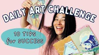 How to set up a DAILY DRAWING challenge / Tips & tricks to keep you MOTIVATED / The Aloha Studios