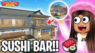 *NEW*  SUSHI BAR in LIVETOPIA (ROBLOX) Update 171