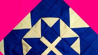 Star quilt design,Easy way to make a star quilt design,