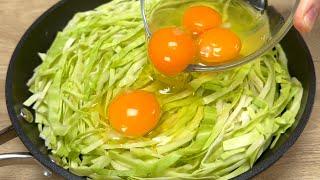When there are cabbage and eggs at home, I always cook these quick and delicious recipes! # 318