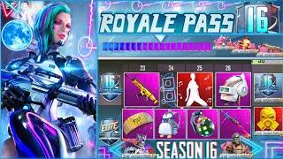 SEASON 16 ROYAL PASS LEAKS OF PUBG MOBILE - NEW S16 PUBG | REWARDS OF SEASON 16 ROYALE PASS