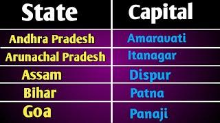 Indian States and Union Territories along with their Capitals 2022 || States Districts and Capitals
