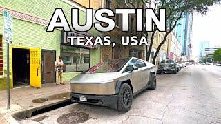 Austin Texas Walking Tour, USA  Walking Tour of Texas Capital City's Downtown -4k